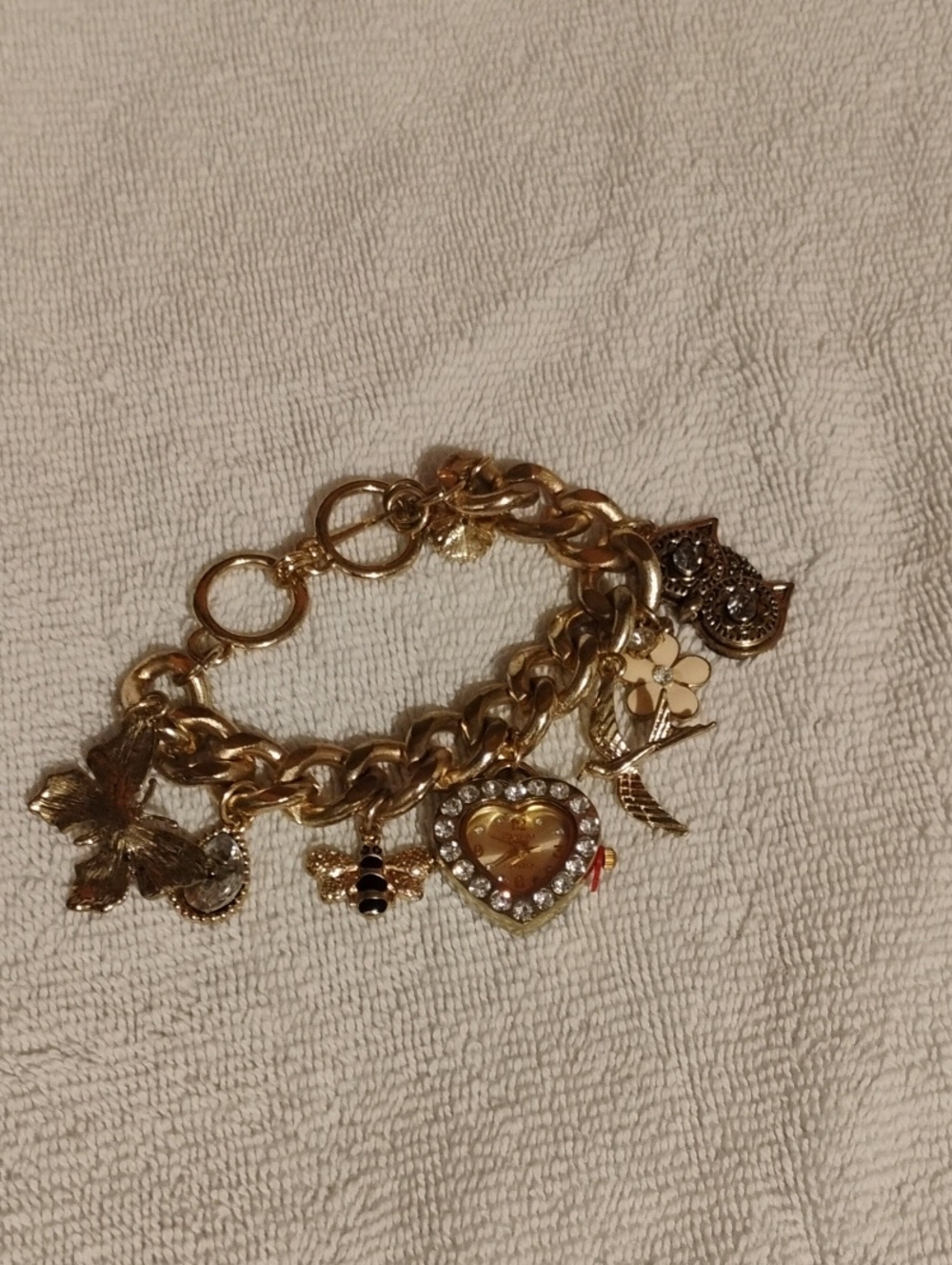 Vintage Figaro Charm Bracelet